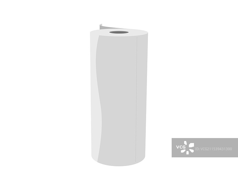 厨房用纸管设计的纺织卷图标图片素材