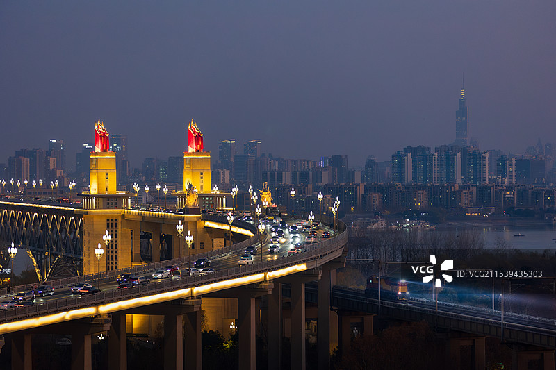 南京市长 江大桥图片素材