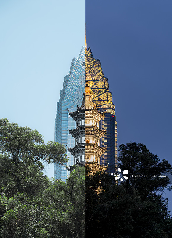 宁波古今同框图片素材