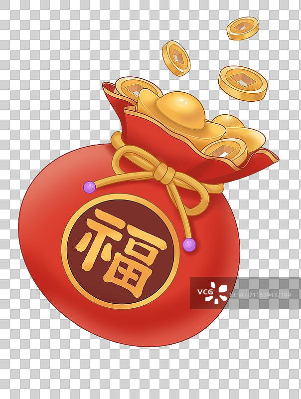 福袋福利礼物金币图片素材