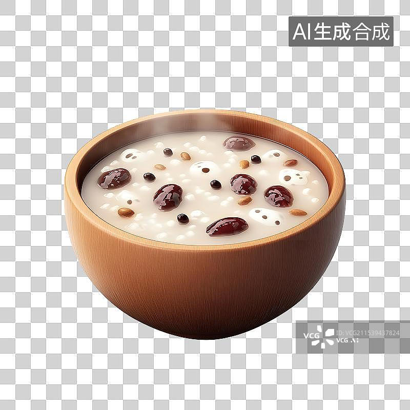 【AI数字艺术】AIGC：3D免扣设计元素腊八粥图片素材