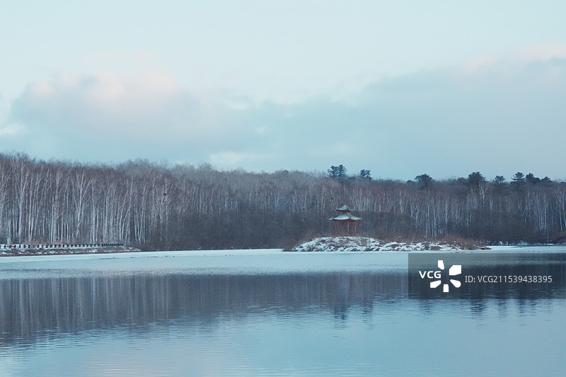 吉林露水河景区碧泉湖图片素材