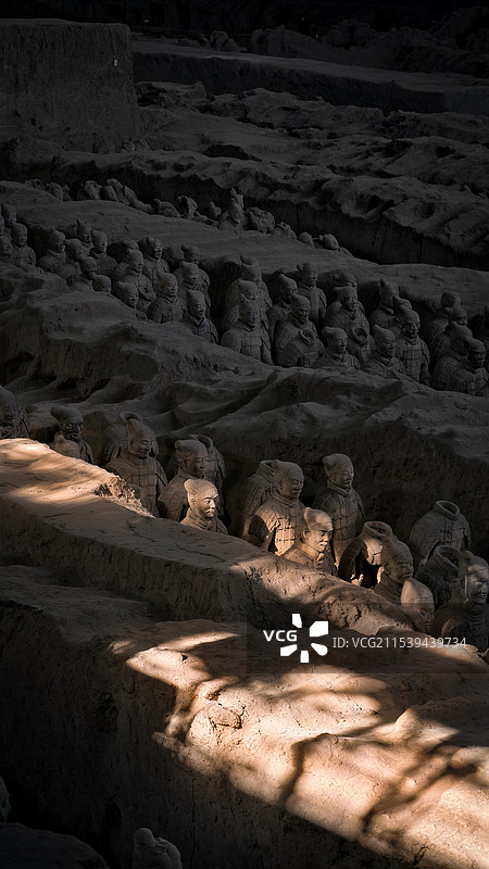 西安秦始皇陵博物馆兵马俑图片素材