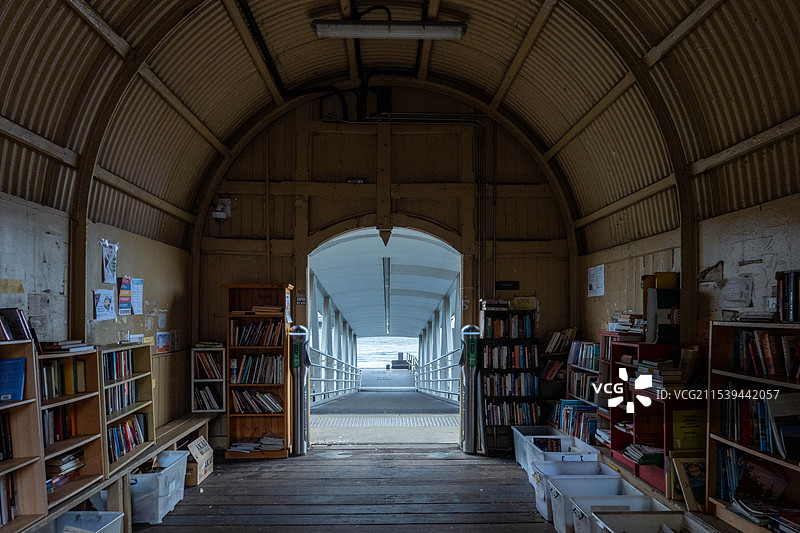 悉尼海边图书馆 balmain wharf图片素材