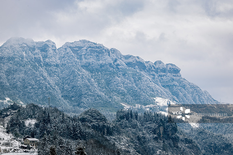 南川金佛山雪后图片素材