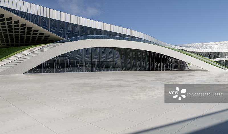 异形曲面_建筑空间_城市广场图片素材