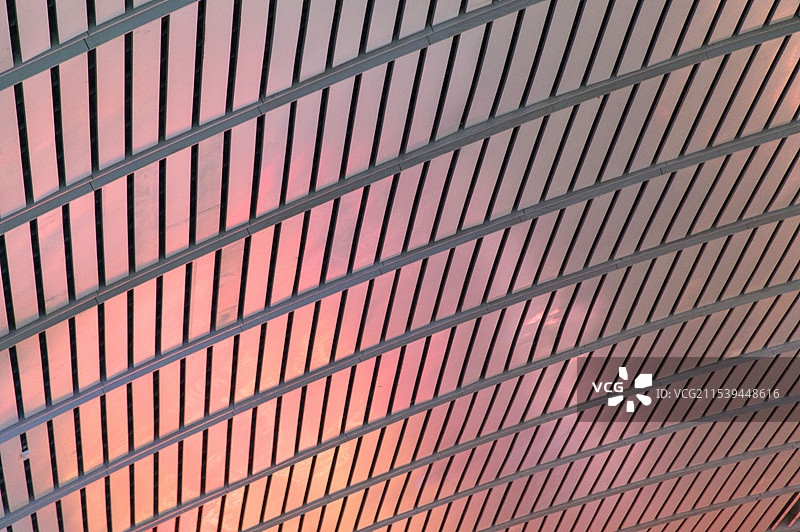 长沙黄花机场顶棚极简形式感渐变网格背景图图片素材