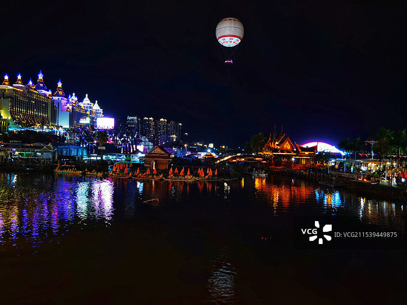 西双版纳湄公河星光夜市图片素材