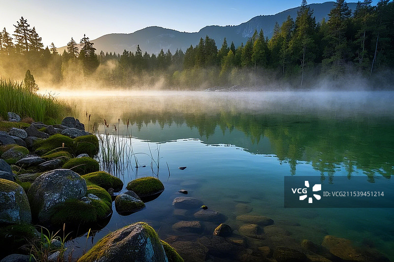 流动的画卷图片素材