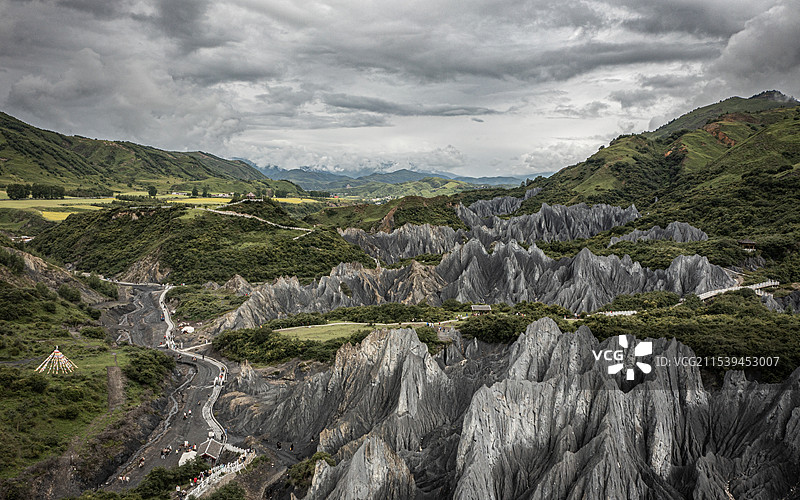 甘孜道孚县八美墨石公园景区图片素材