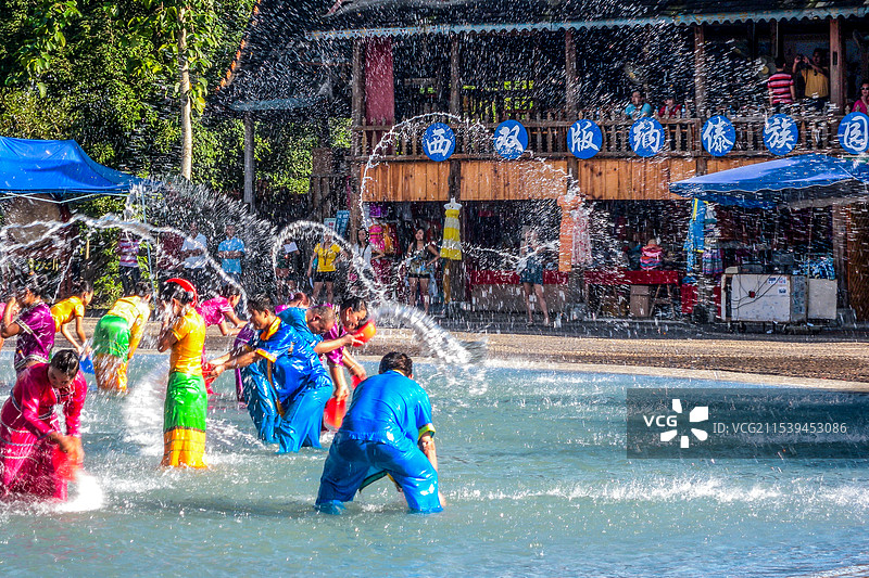 西双版纳傣族园景区图片素材