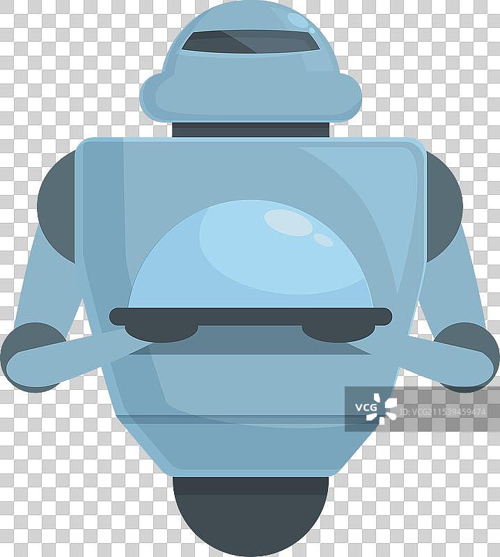 家用机器人服务员卡通图标图片素材