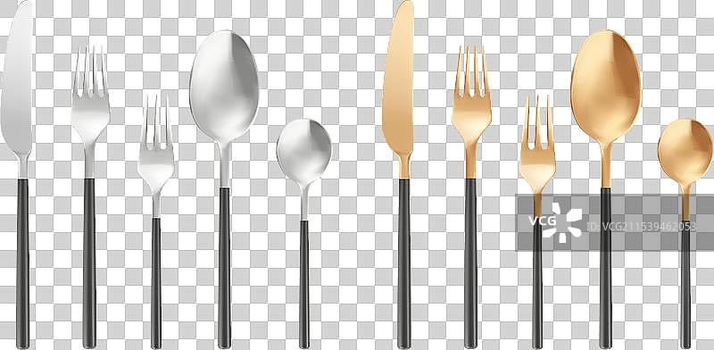3D真实感餐具大套件图片素材