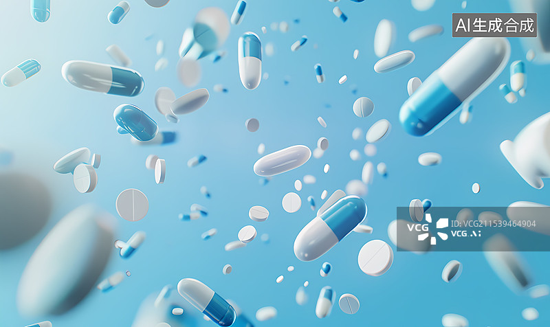 【AI数字艺术】医药,胶囊,药,药品,制药图片素材