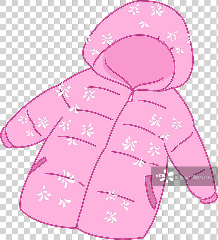 女童羽绒服元素图片素材