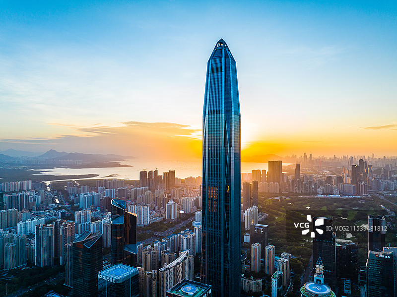 深圳最高楼平安国际金融中心图片素材