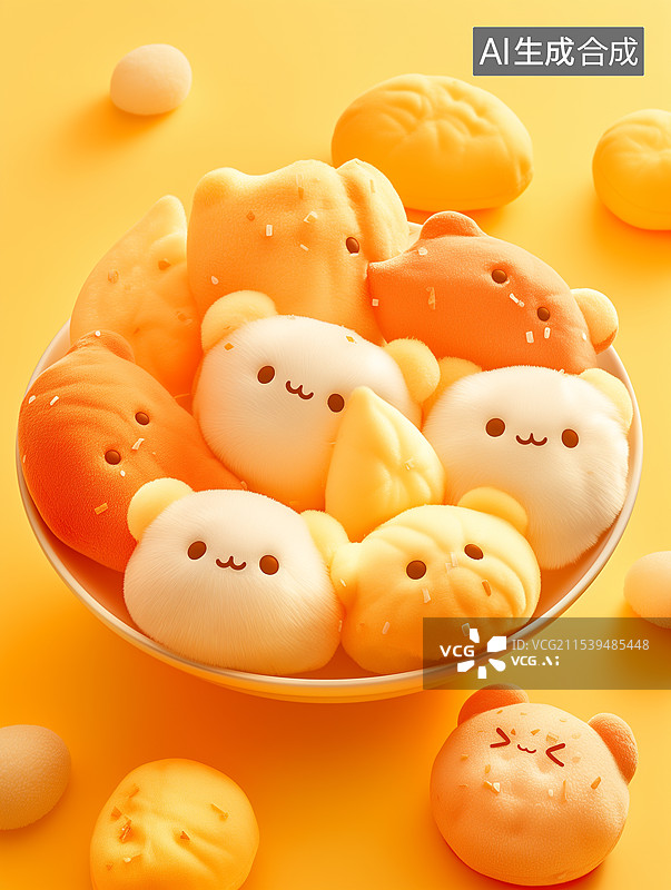 【AI数字艺术】节日里的点心图片素材