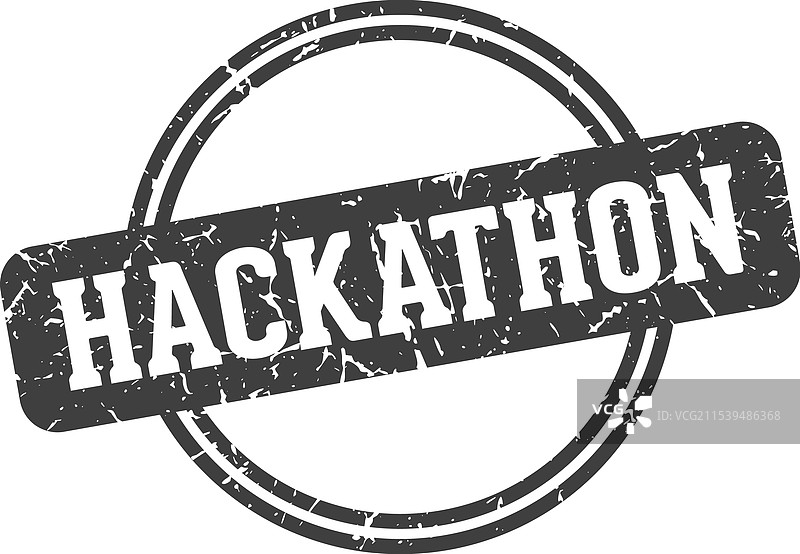 黑客马拉松印章图片素材