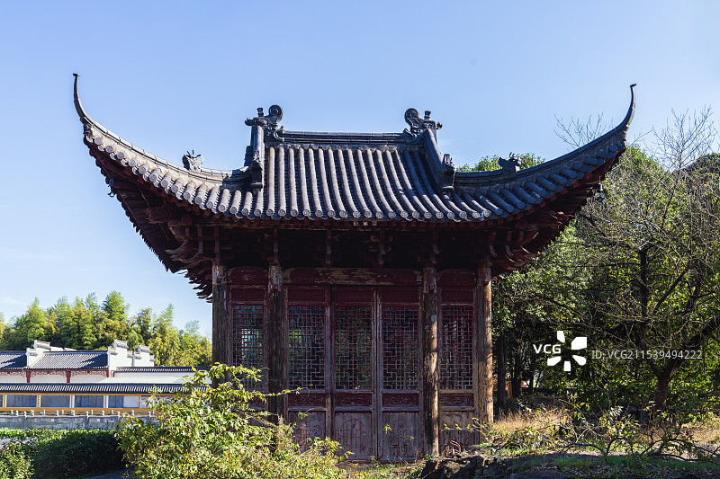 安徽宣城宣州溪口京山禅院景色图片素材