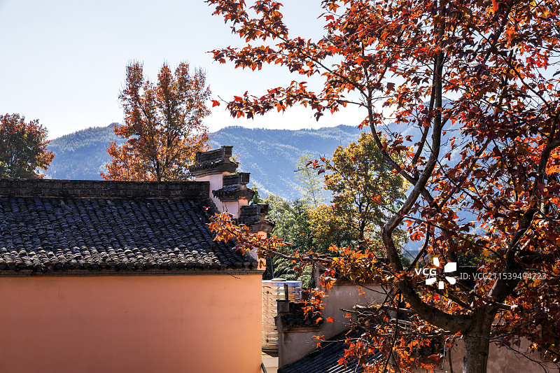 安徽宣城宣州溪口京山禅院景色图片素材
