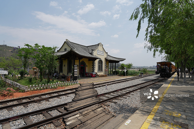 红河建水团山古村景区图片素材