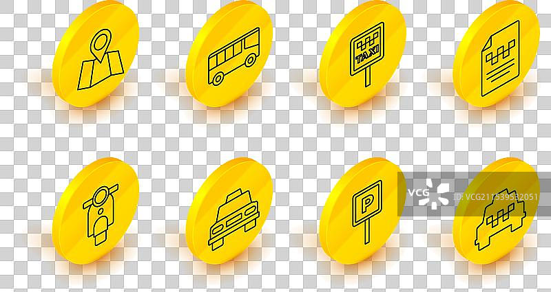 出租车停车线与电动车驾驶执照图片素材