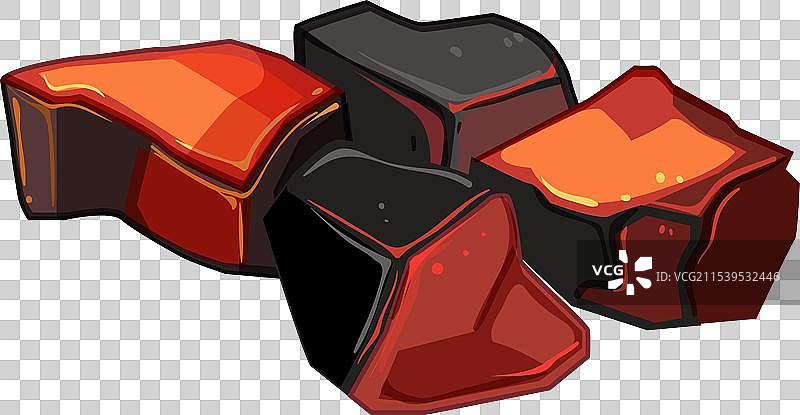 空的火炭卡通图案图片素材