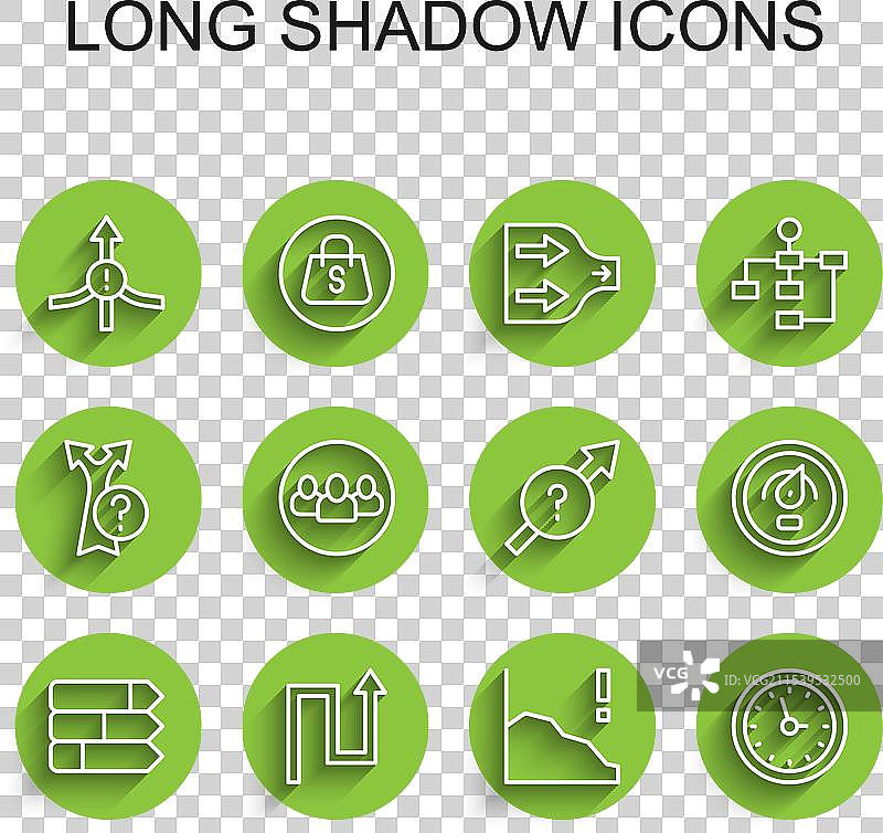 线性饼图信息图箭头财务图片素材