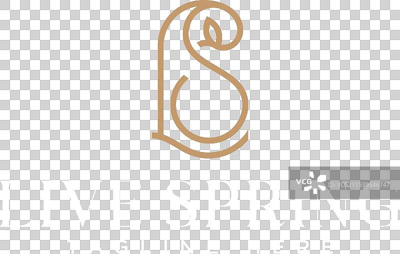 字母L和S的花卉奢华logo设计图片素材
