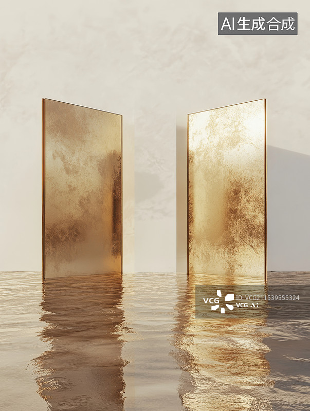 【AI数字艺术】金色背景图图片素材