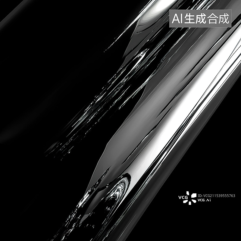 【AI数字艺术】金属质感 音乐符号图片素材