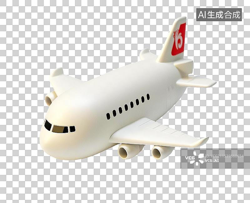 【AI数字艺术】3d飞机模型图片素材