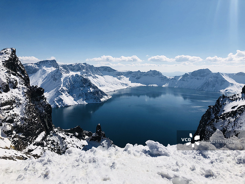 长白山天池图片素材