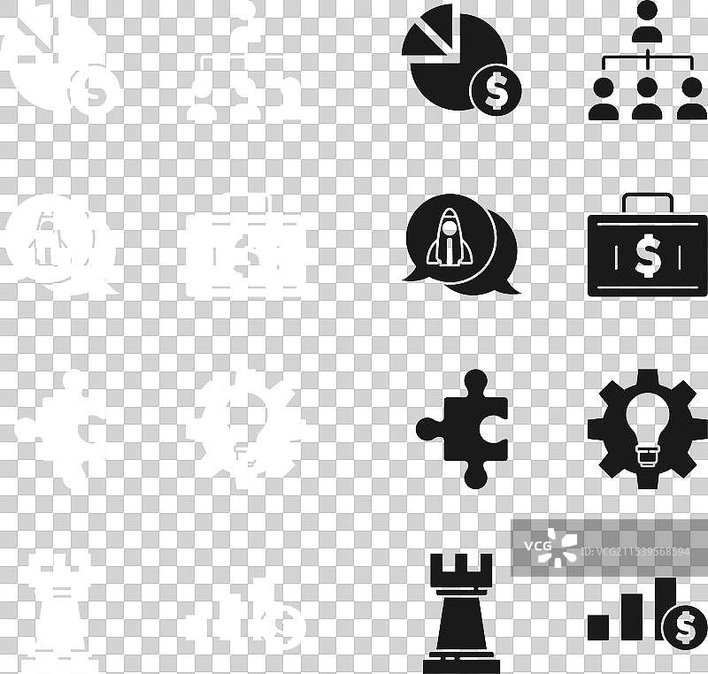 公文包和资金创业项目概念图片素材