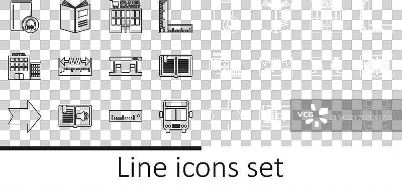 公交车站前的开放书本与超市建筑图片素材