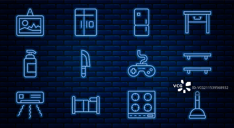 设置橡胶活塞空的木架子图片素材