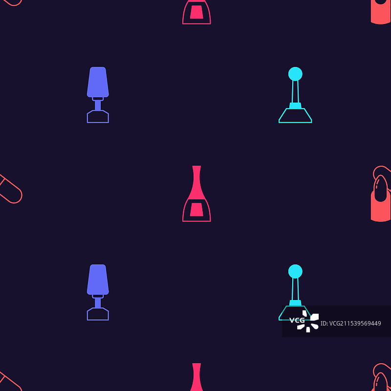 美甲瓶的铣刀设置图片素材