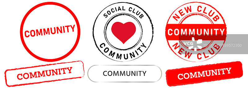 加入社区俱乐部，建立社交关系，团结团队图片素材
