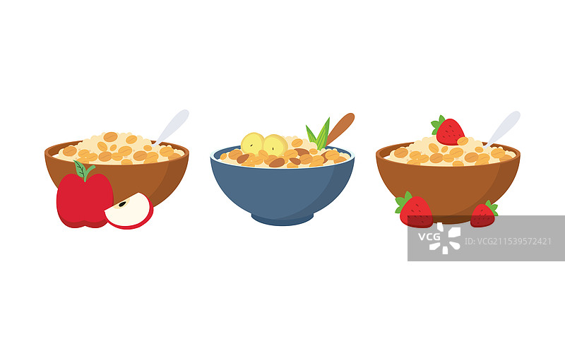 燕麦粥杯套装合集图片素材