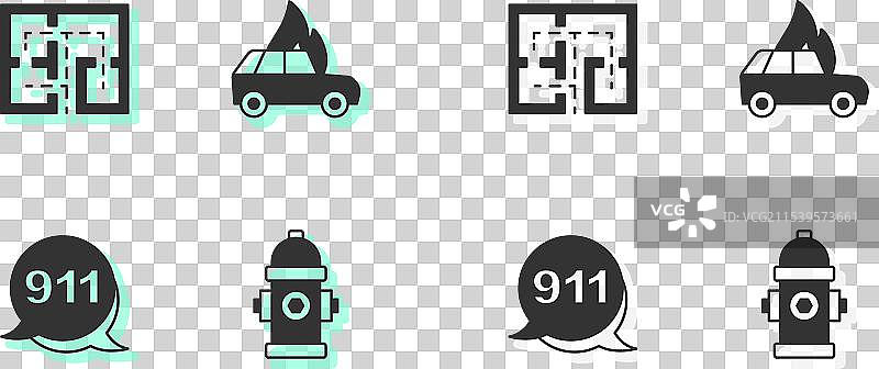 消防栓疏散计划紧急呼叫图片素材