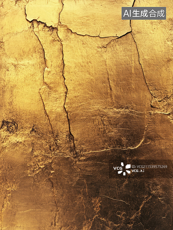 【AI数字艺术】中国风金色质感背景图片素材