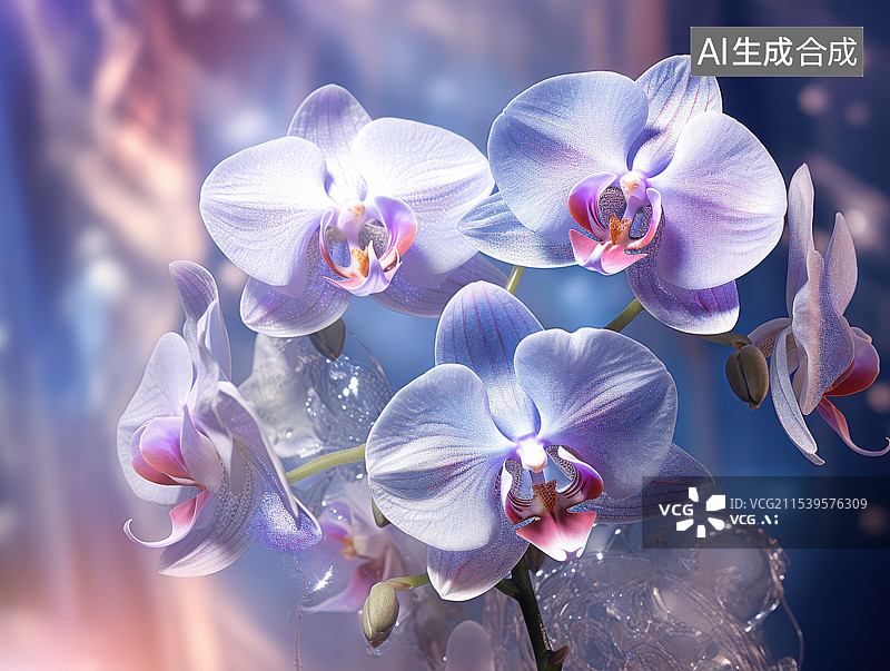 【AI数字艺术】兰花 白兰花 花朵图片素材