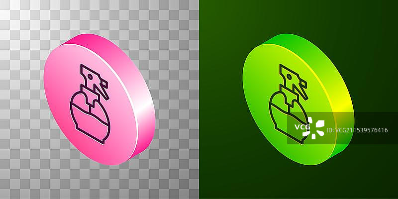 等距线条美发师手持喷雾瓶图片素材