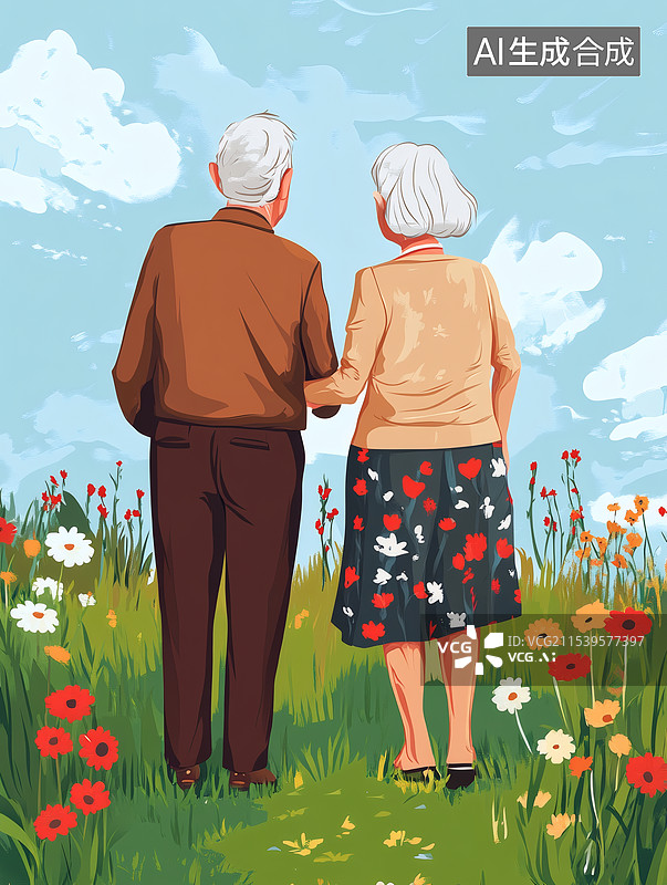 【AI数字艺术】退休老年人相伴延迟退休老年生活图片素材