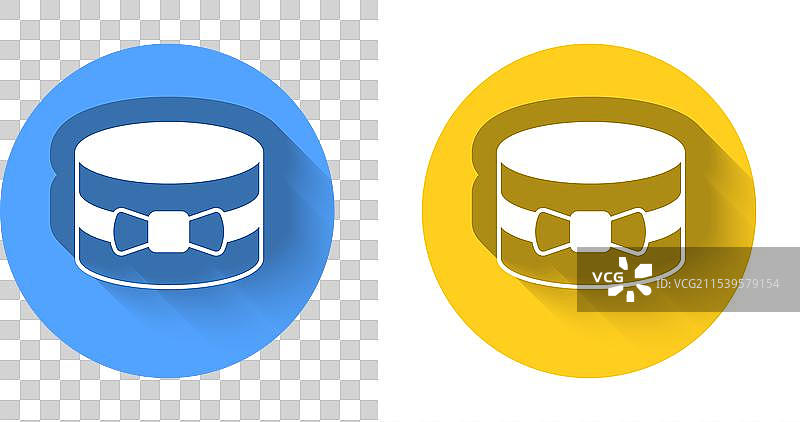 白色礼品盒图标，带有长阴影图片素材