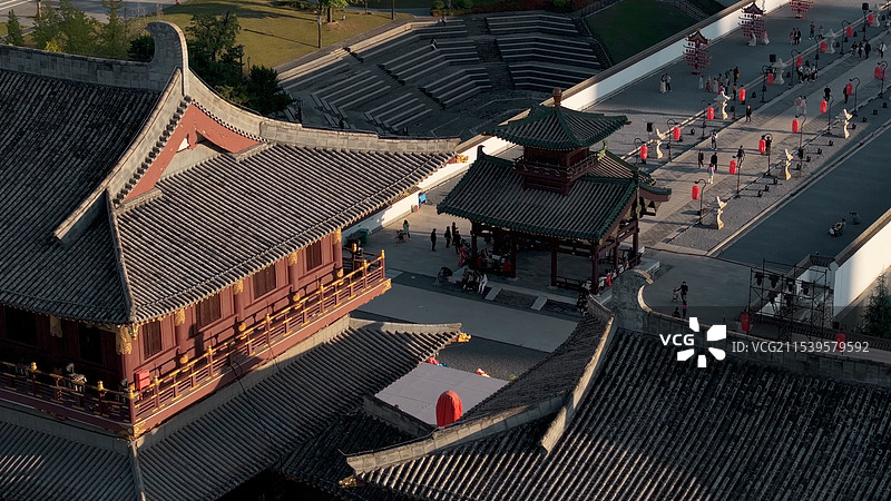 隋唐洛阳城九洲池图片素材