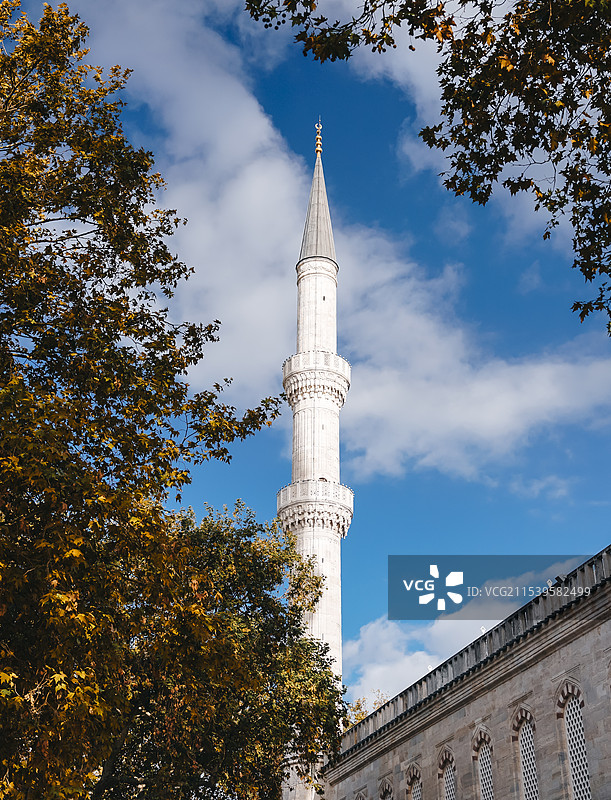 伊斯坦布尔蓝色清真寺掠影图片素材