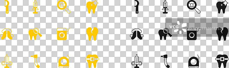 牙齿美白工具，牙线损坏图片素材