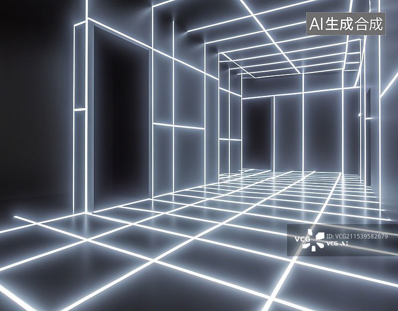 【AI数字艺术】建筑空间图片素材