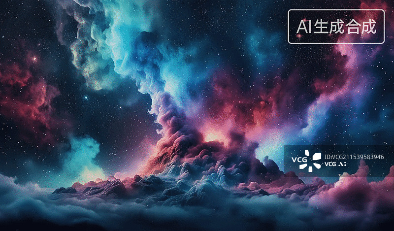 【AI数字艺术】星云幻境图片素材